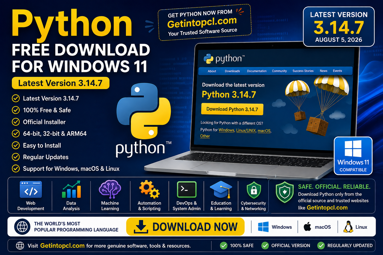 Python Free Download for Windows 11
