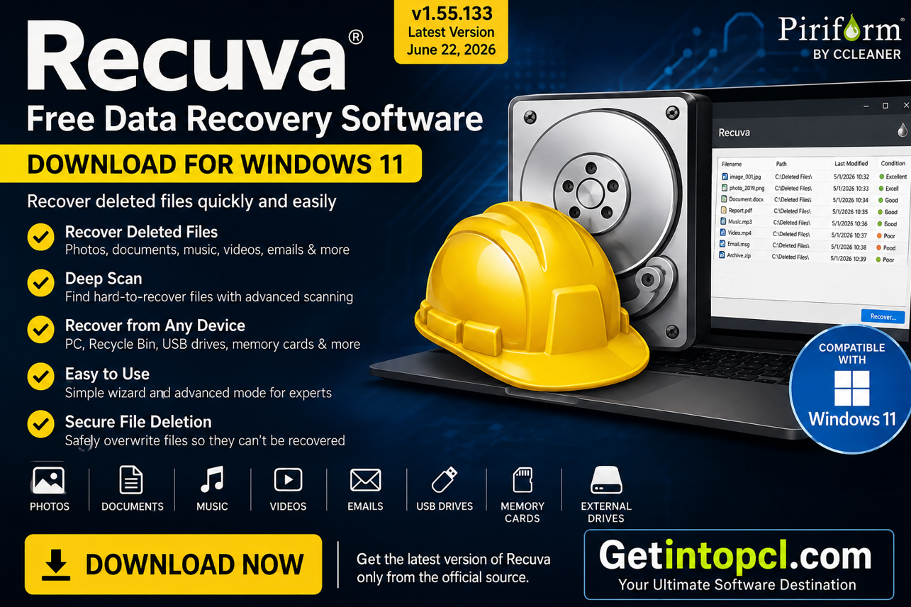 Recuva Free Data Recovery Software Download for Windows 11