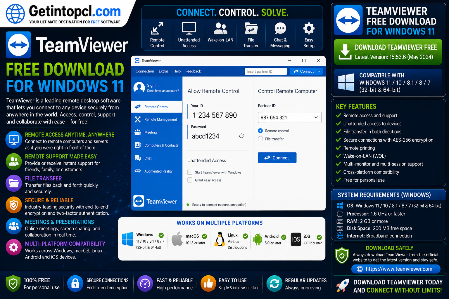 TeamViewer Free Download for Windows 11