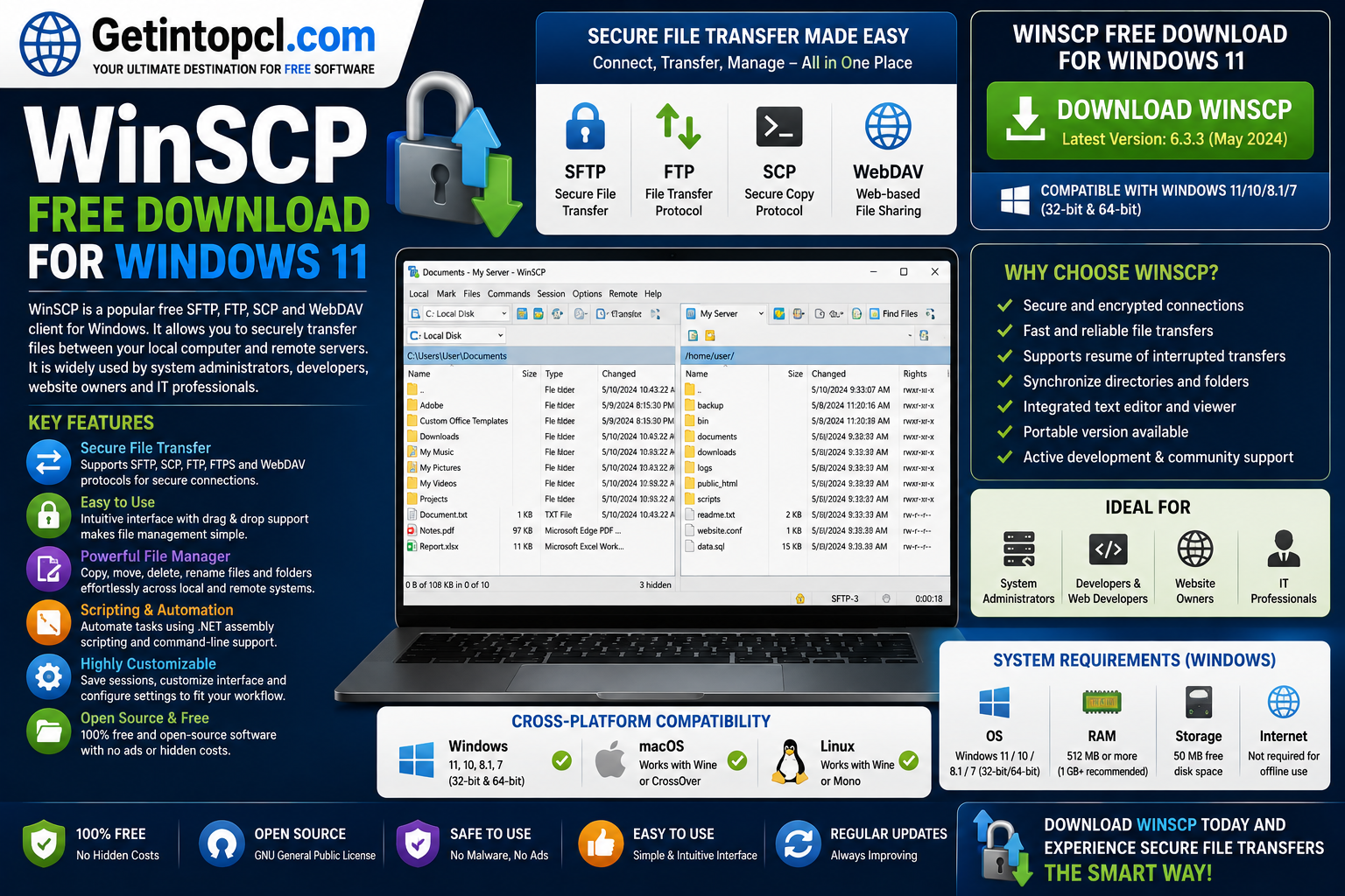 WinSCP Free Download for Windows 11