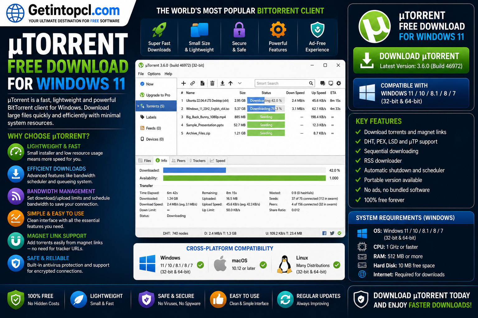 uTorrent Free Download for Windows 11