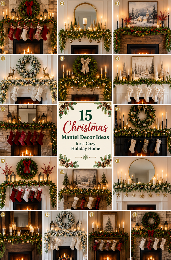 Christmas Mantel Decor Ideas for a Cozy Holiday Home