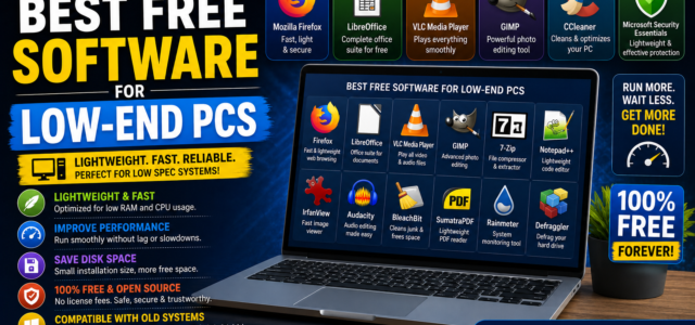 Best Free Software for Low-End PCs