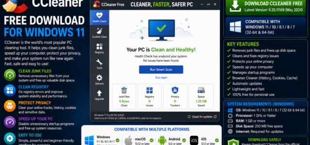 CCleaner Free Download for Windows 11