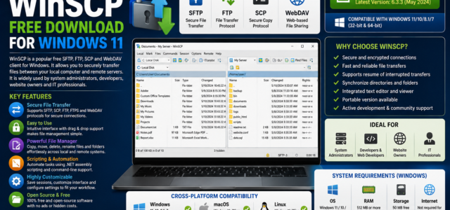 WinSCP Free Download for Windows 11