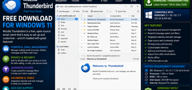 Mozilla Thunderbird Free Download for Windows 11
